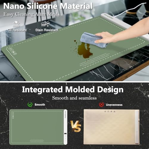 Food Warming Mat (Large 1pack / Green)