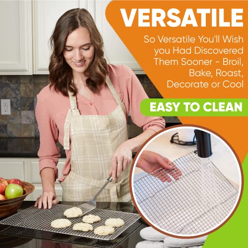 11.5" x 16.5" Stainless Steel Cooling Rack for Baking (2 Pack / 11.5"x16.5")