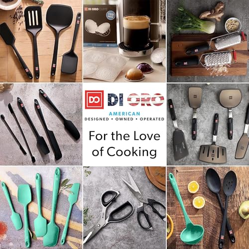 DI ORO Silicone Cooking Spoons (Mint)