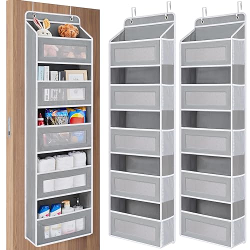 Over the Door Organizer for Pantry (Grey / 2 Pack (Standard))