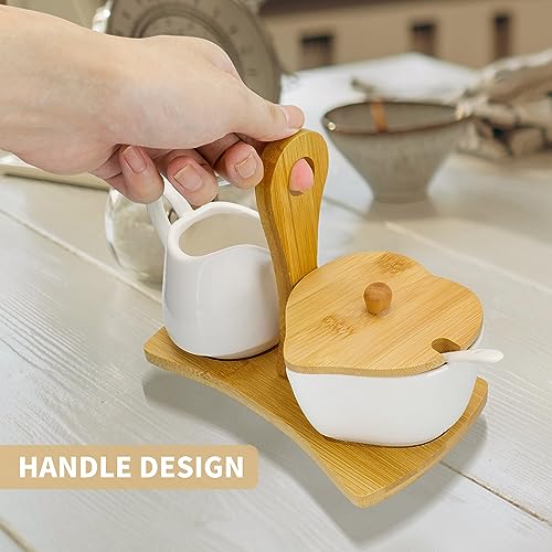 Creamer and Sugar with Carry Tray Set