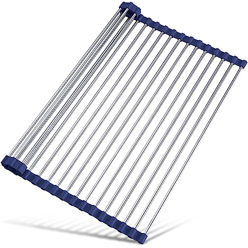 Roll Up Dish Drying Rack Over Sink