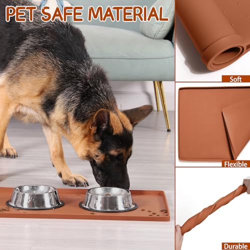 Silicone Cat & Dog Food Mat for Floors Waterproof