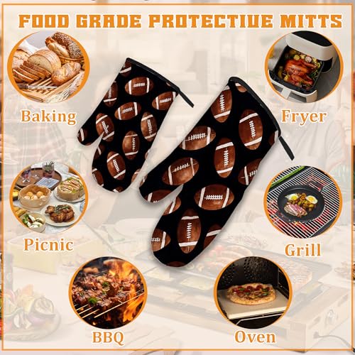American Football Oven Mitts and Pot Holders (4 Count)