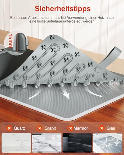 Warming Mat for Food (Dark Gray / X-Large)