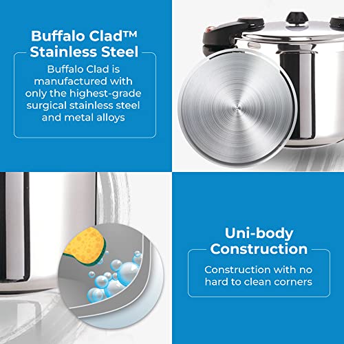 Pressure Cooker 8 Qt Stainless Steel (8 Quarts / QCP408)