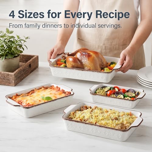 Casserole Dishes for Oven (White 01)