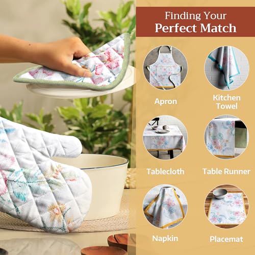 Pot Holders 100% Cotton Potholders (102 - Paradise Island / 8" x 8" (Pot Holder Pack of 1))