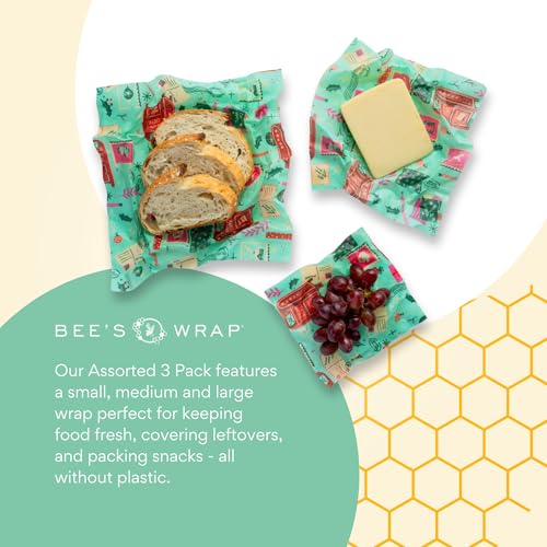 Beeswax Food Wraps (Seasons Greetings / Small, Medium, Large)