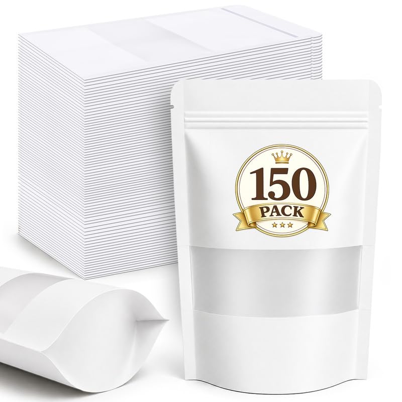 150 Pack Snack Bags (White / 150 Pack 4.7x7.9in (12x20cm))