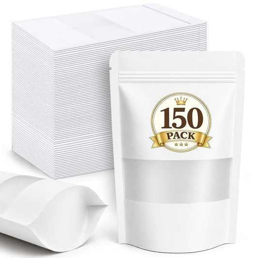 150 Pack Snack Bags (White / 150 Pack 4.7x7.9in (12x20cm))
