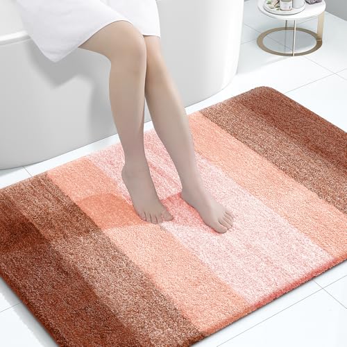 Large Bathroom Rugs 44x32 (44" X 32" / Orange)
