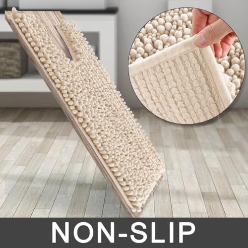 Toilet Rug U Shaped Washable 24x20 Inch (6.9375 Sq Ft)