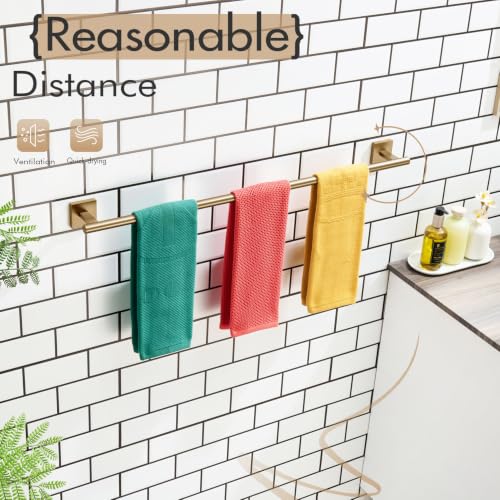 Bathroom Towel Bar 32'' Towel Holder for Bath Kitchen Cabinet Towel Rails 32 Inch Champagne Bronze Stainless Steel B4005CPG (Champagne Bronze / 32-Inch)