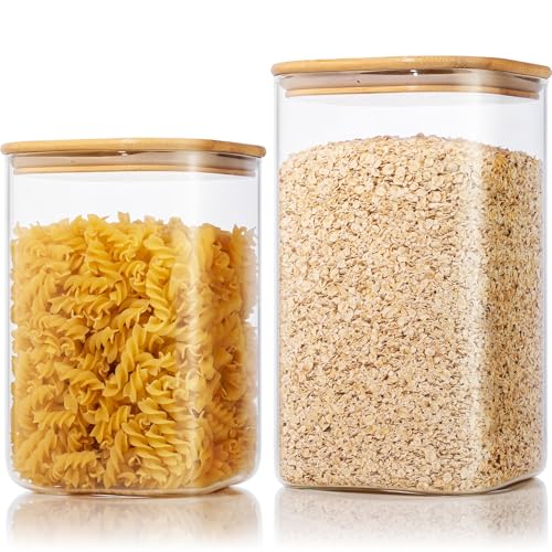 Large Glass Storage Containers 168oz&84oz (2 Count)