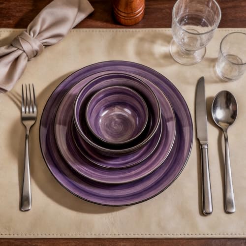Stoneware Sonoma 56pc Dinnerware Set (Purple)