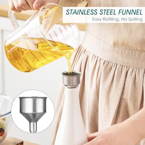 16 Oz Ceramic Olive Oil Dispenser Bottle (16 Ounces / White)