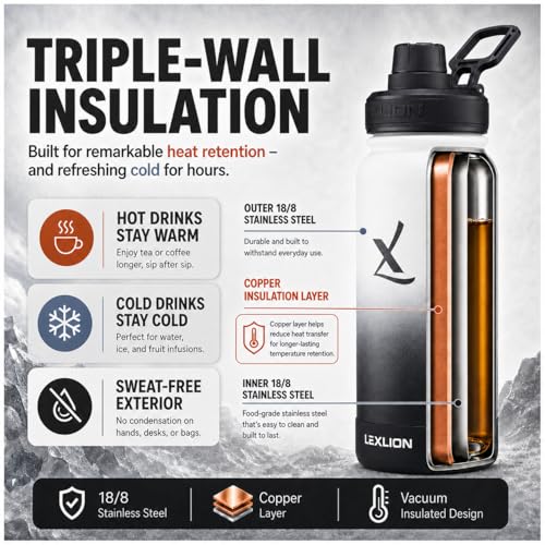 Tea Infuser Water Bottle 22 Oz (Dark Rainbow / 22 Ounces)