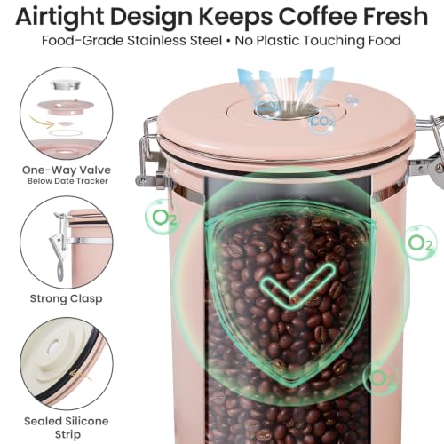 Coffee Canister (Pink / 39 oz)