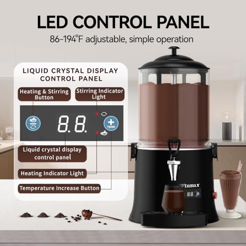 Commercial Hot Chocolate Machine (10L / Black)