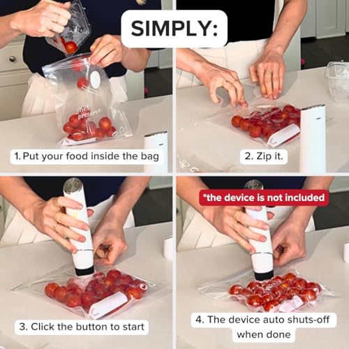 Reusable Vacuum Sealer Bags for Food (60 Count)