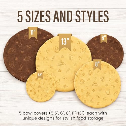 Beeswax Bowl Covers Set of 5