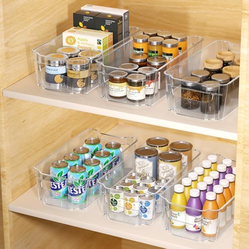 Clear Fridge Organizer (12.4 inch 6 Pack)