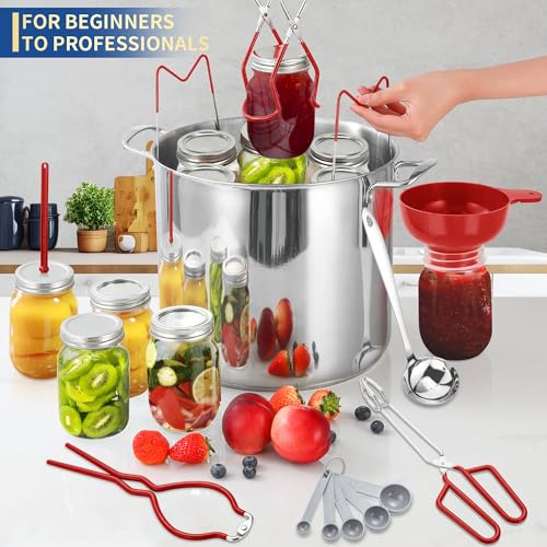 Canning Supplies Starter Kit (9-Pcs Set / Red)