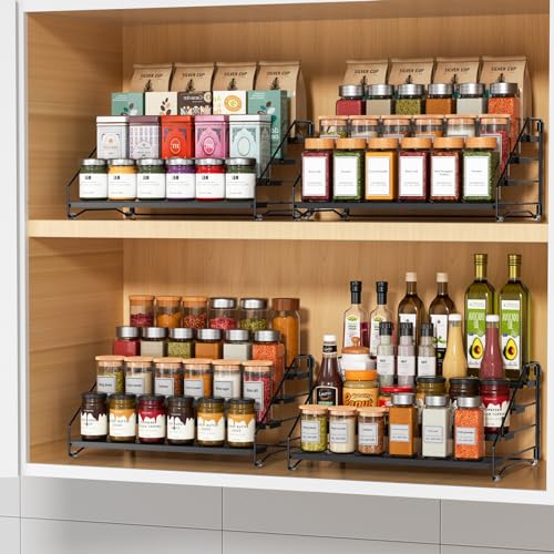 2 Pack Spice Rack Organizer for Cabinet