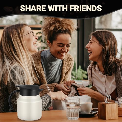 Small Insulated Coffee Carafe (Cream / 27 Ounces)