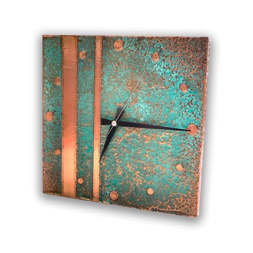 Handmade Copper Wall Clock Artisan Touch in Every Piece (Aged Grace / 11)