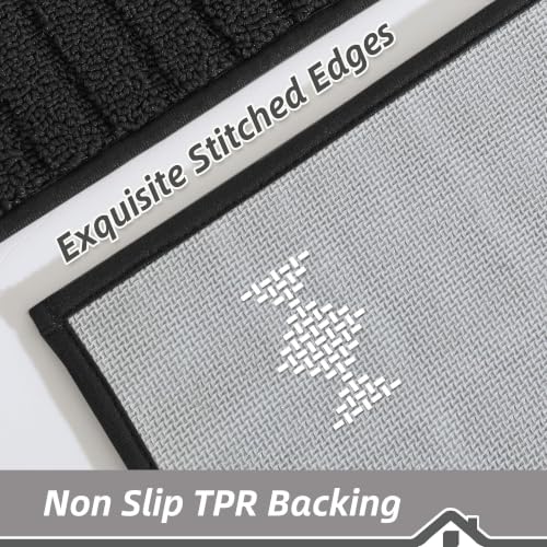 Kitchen Rugs Non Slip Washable 2PCS