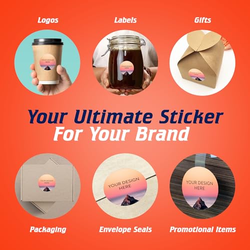 Custom Vinyl Stickers Your Image (100 Count)