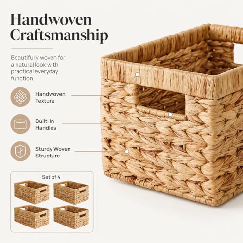 Wicker Storage Baskets for Shelves