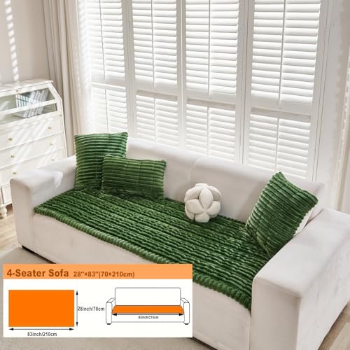 Couch Cover for Dogs Washable Non (Green / 27.6X82.7)