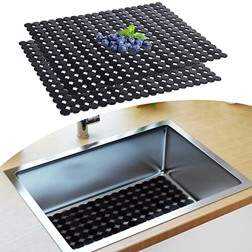 Sink Protectors Mat for Kitchen Sink (Black)