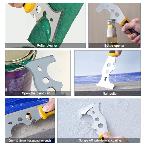 12 in 1 Metal Putty Knife (2pcs (6in+12 in1))