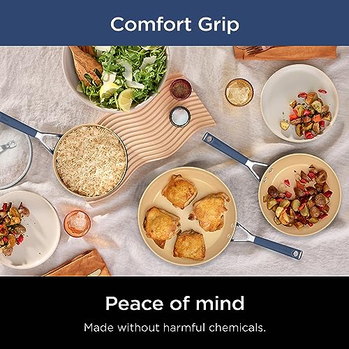 Ceramic Cookware Set (11-piece / Navy Blue)