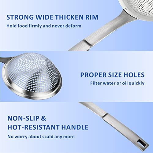 Skimmer Slotted Spoon Ladle (X Large Skimmer for Cooking)