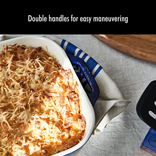 2 Pc Rectangular Ceramic Baking Dish Set