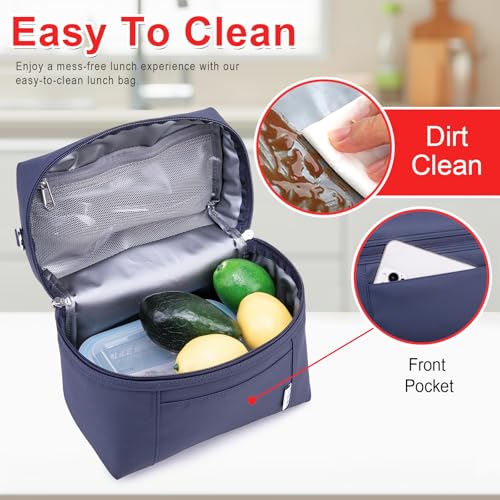 NOL 8L Insulated Lunch Bags for Women Cooler Bag Lightweight Nylon Waterproof Lunch Box For Work