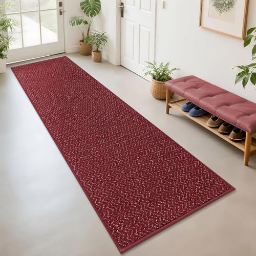 Hallway Runner Rugs Non (Red / 2'7"x10')