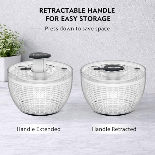 6.3 QT Salad Spinner with Fully Removable Lid (6.3 QT)