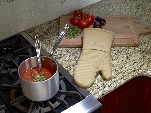 Premium Silicone Oven Mitt (Cappuccino / 1 Pack)