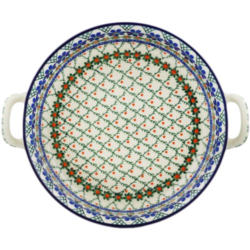 Round Baker with Handles 10 (Primrose Trellis)