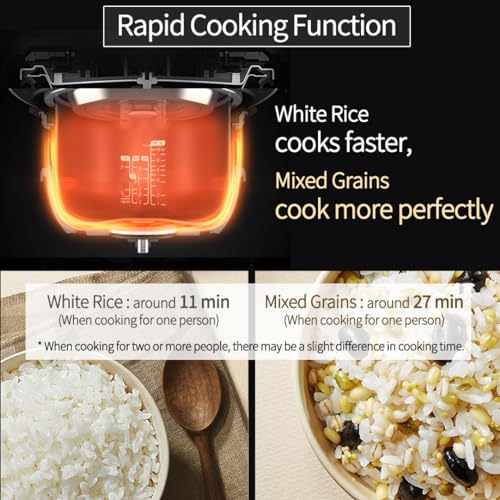6 Cup Premium IH Pressure Rice Cooker with 304Ti Stainless Steel Inner Pot (6 Cup / Stainless)