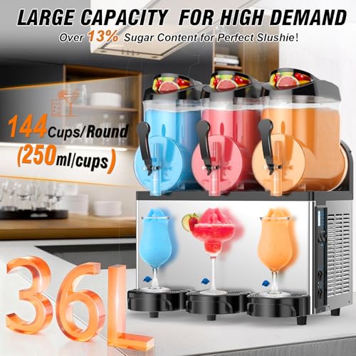 Ultimate Commercial Slushy Machine (Commercial-12L*3Tank)