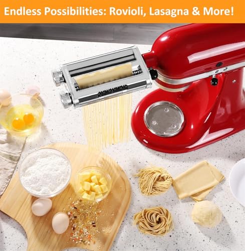 Pasta Maker Attachment for KitchenAid Stand Mixers