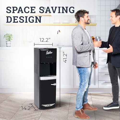 Retro Bottom Loading Water Dispenser (Black / Bottom Load Retro)