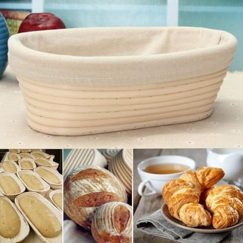 Banneton Bread Proofing Basket 2 Pack 10 In Oval Sourdough Proofing Basket